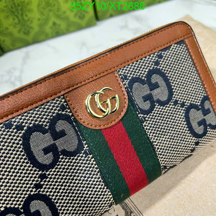 Gucci Bag-(4A)-Wallet-,Code: XT2686,$: 55USD