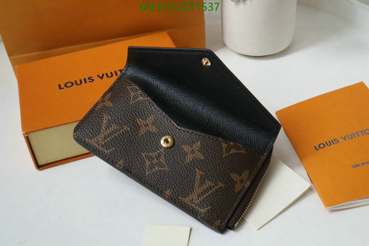 LV Bags-(Mirror)-Wallet-,Code: ZT1537,$: 69USD