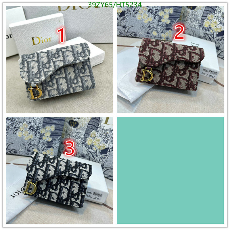 Dior Bags-(4A)-Wallet,Code: HT5234,$: 39USD