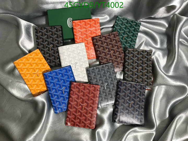 Goyard Bag-(4A)-Wallet-,Code: YT4002,$: 45USD