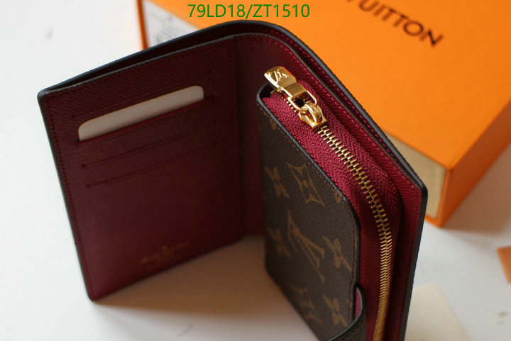 LV Bags-(Mirror)-Wallet-,Code: ZT1510,$: 79USD