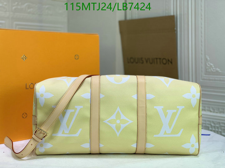 LV Bags-(4A)-Keepall BandouliRe 45-50-,Code: LB7424,$: 115USD