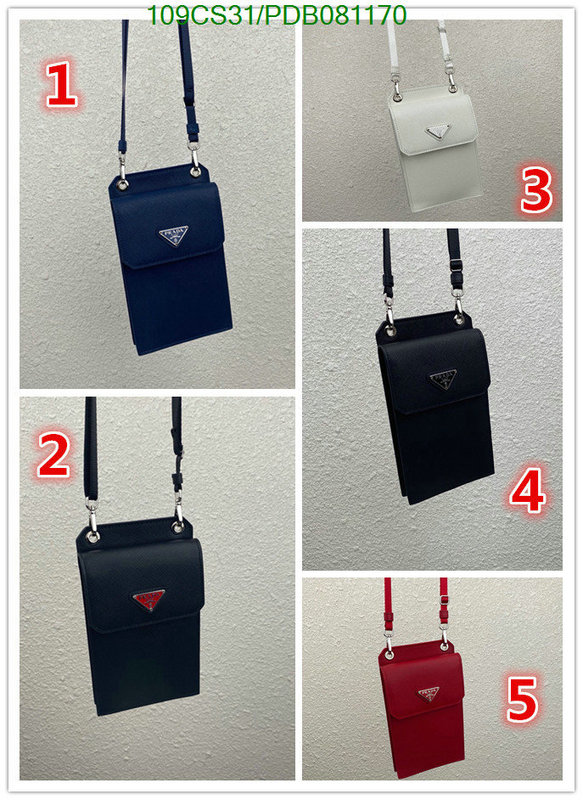 Prada Bag-(Mirror)-Diagonal-,Code:PDB081170,$:109USD