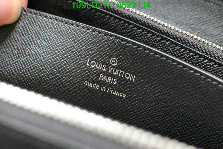 LV Bags-(Mirror)-Wallet-,Code: T0622114,$: 109USD