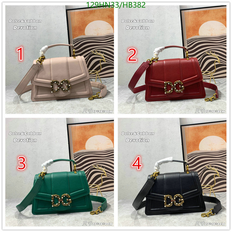 D&G Bag-(4A)-Handbag-,Code: HB382,$: 129USD