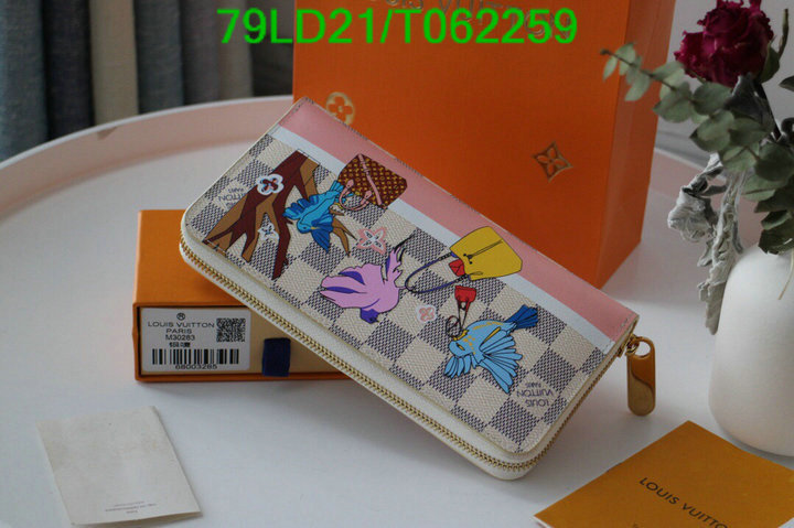 LV Bags-(Mirror)-Wallet-,Code: T062259,$: 79USD