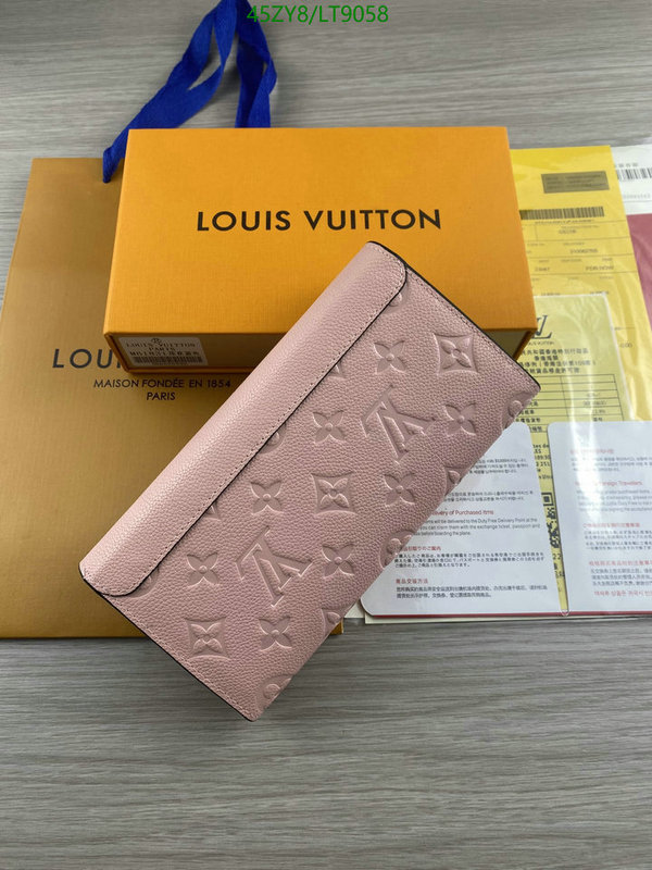 LV Bags-(4A)-Wallet-,Code: LT9058,$: 45USD