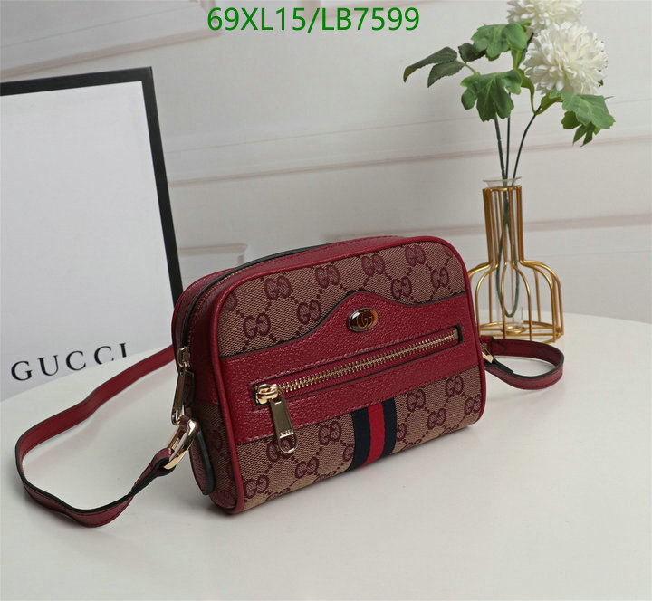 Gucci Bag-(4A)-Diagonal-,Code: LB7599,$: 69USD