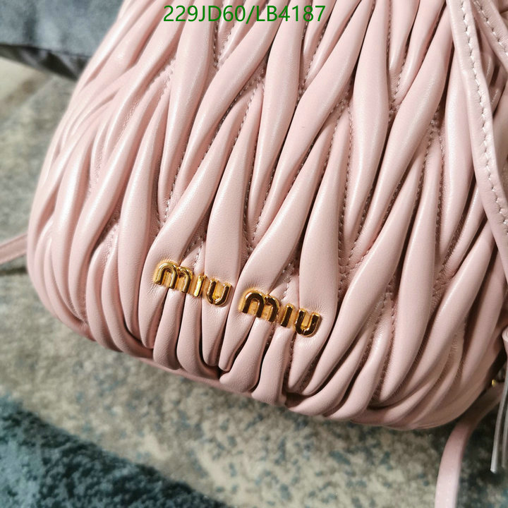 Miu Miu Bag-(Mirror)-Diagonal-,Code: LB4187,$: 229USD