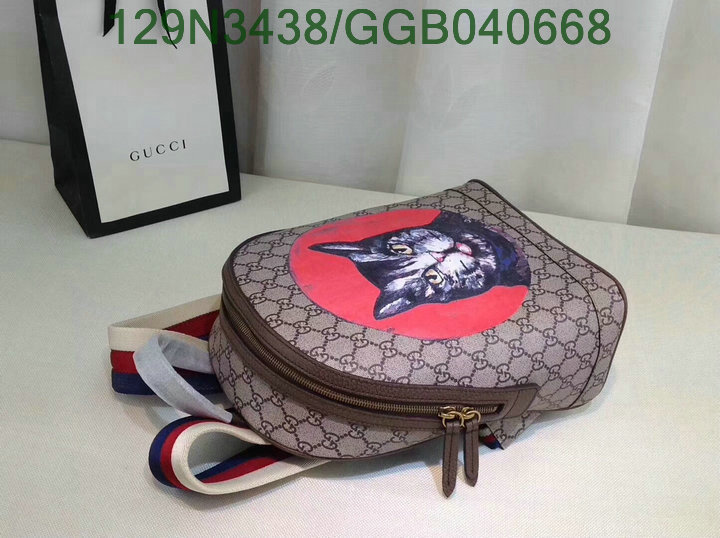 Gucci Bag-(Mirror)-Backpack-,Code:GGB040668,$: 129USD