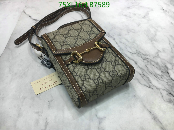 Gucci Bag-(4A)-Horsebit-,Code: LB7589,$: 75USD