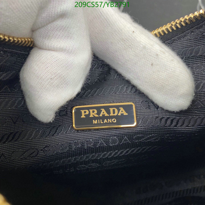 Prada Bag-(Mirror)-Diagonal-,Code: YB2791,$: 209USD