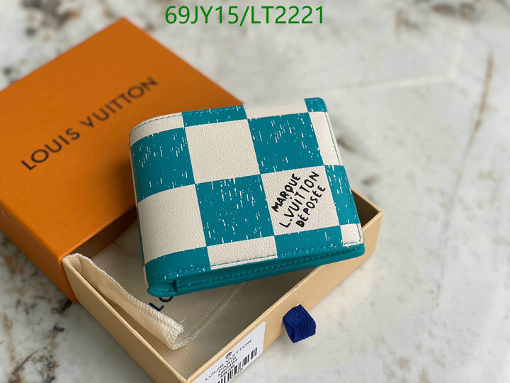 LV Bags-(Mirror)-Wallet-,Code: LT2221,$: 69USD