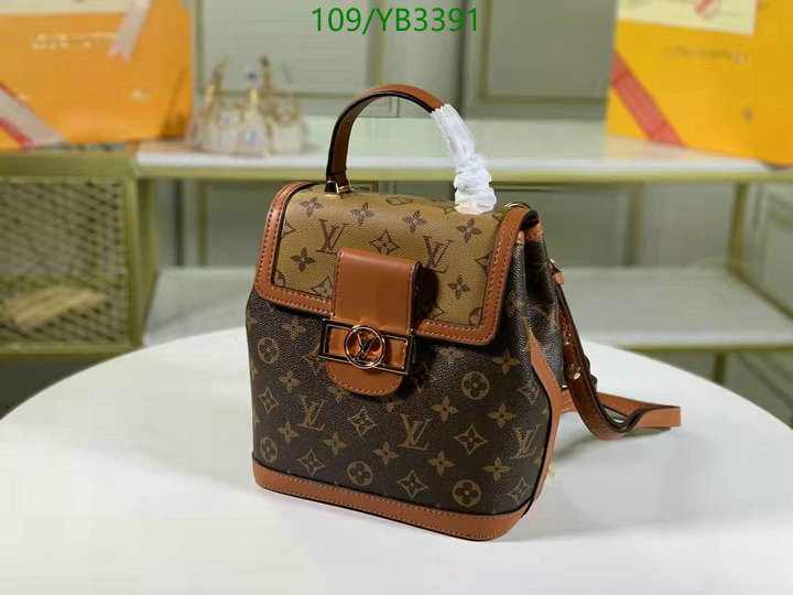 LV Bags-(4A)-Backpack-,Code: YB3391,$: 109USD