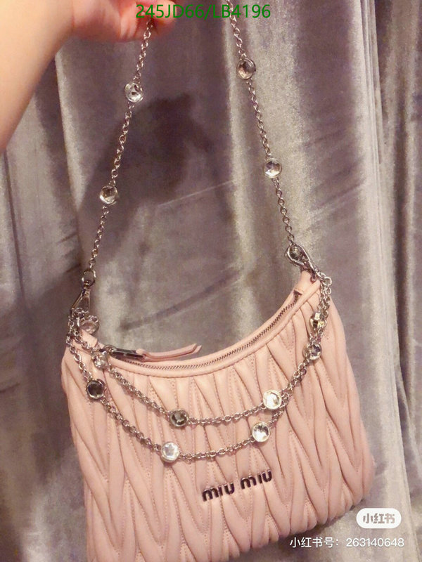 Miu Miu Bag-(Mirror)-Diagonal-,Code: LB4196,$: 245USD