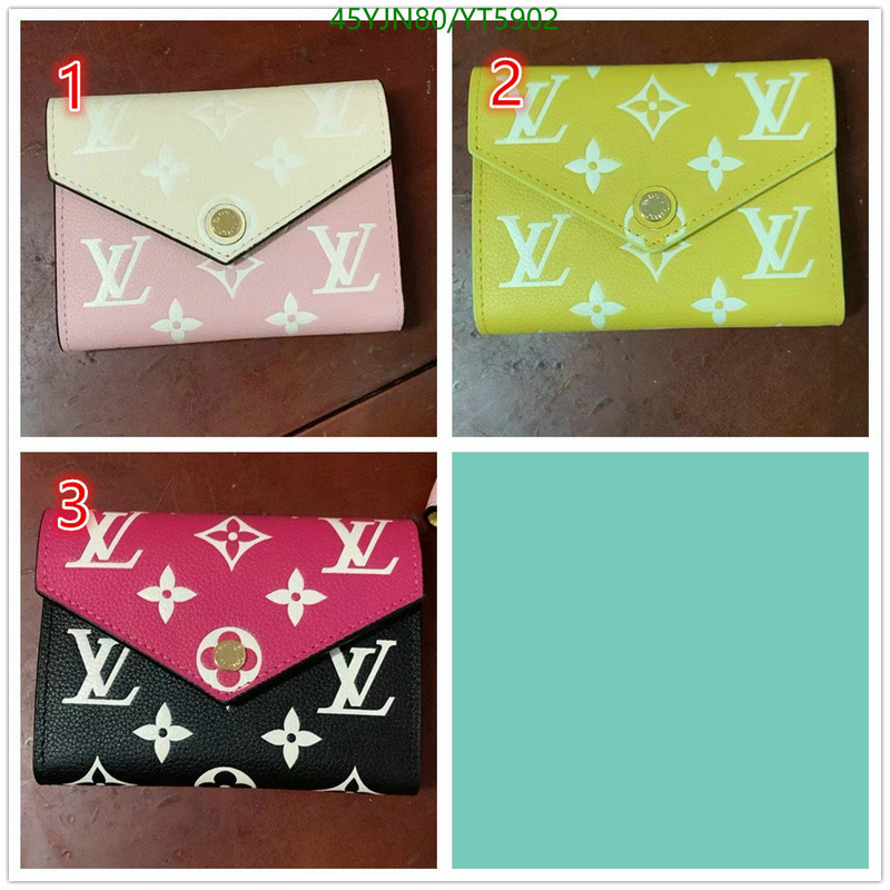 LV Bags-(4A)-Wallet-,Code: YT5902,$: 45USD