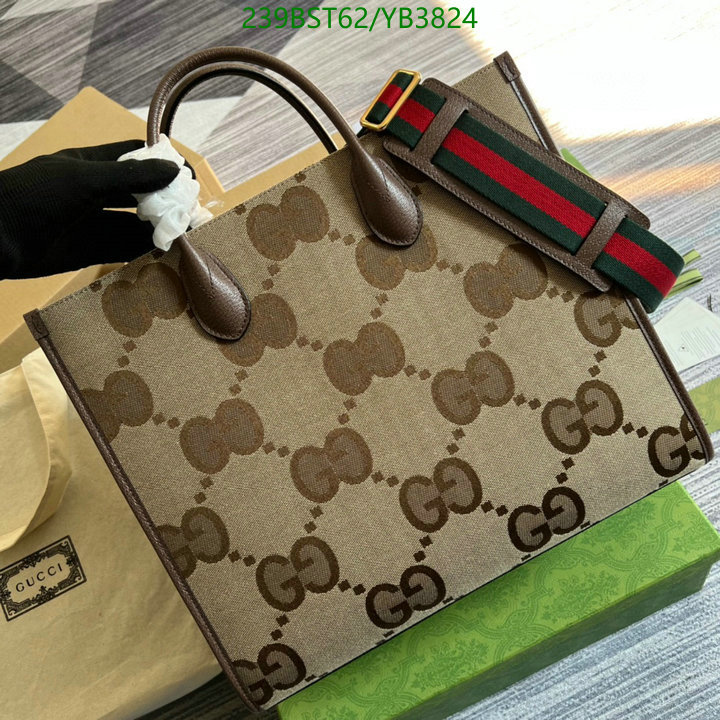 Gucci Bag-(Mirror)-Handbag-,Code: YB3824,$: 239USD