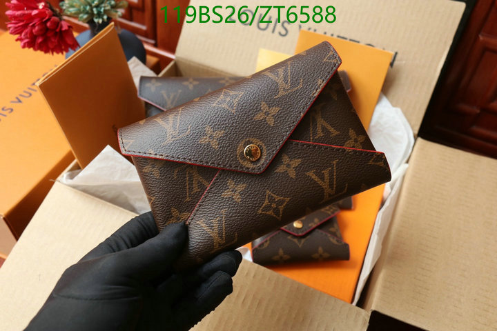 LV Bags-(Mirror)-Wallet-,Code: ZT6588,$: 119USD