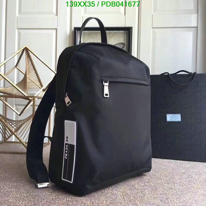 Prada Bag-(Mirror)-Backpack-,Code: PDB041677,$: 139USD