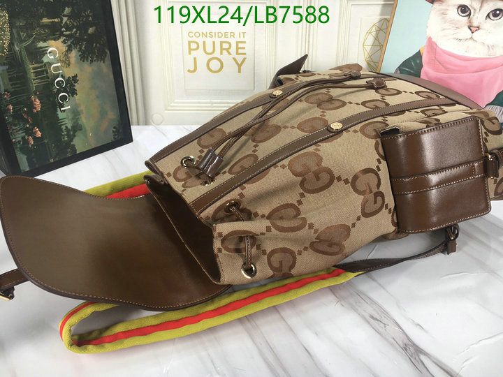 Gucci Bag-(4A)-Backpack-,Code: LB7588,$: 119USD