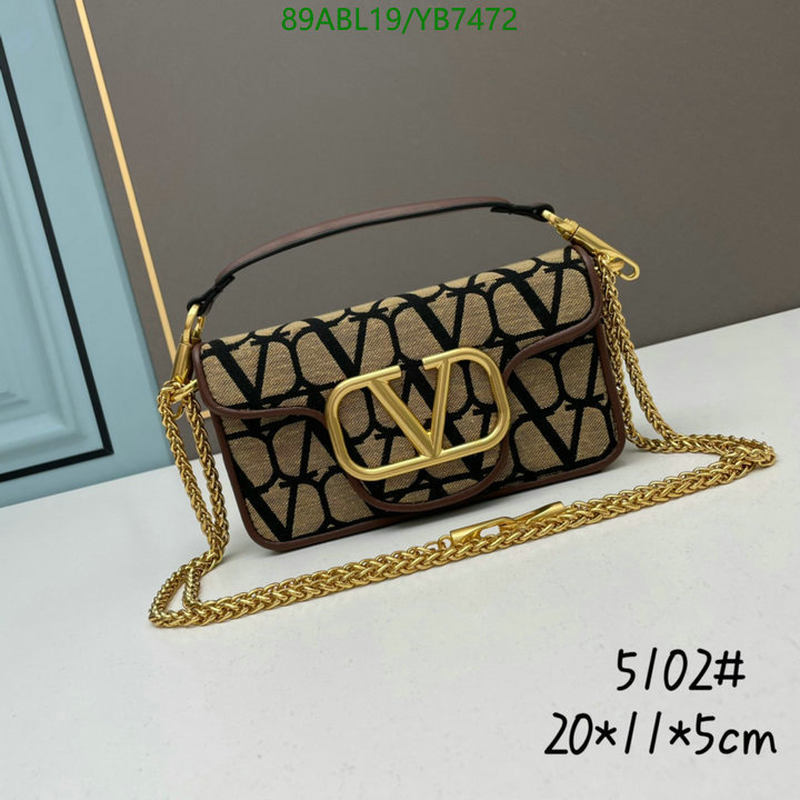 Valentino Bag-(4A)-LOC-V Logo ,Code: YB7472,$: 89USD