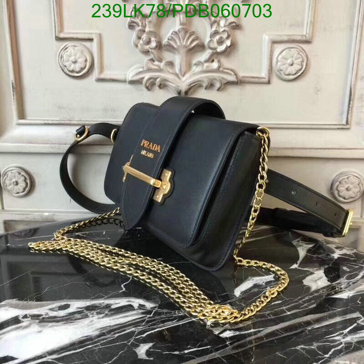 Prada Bag-(Mirror)-Diagonal-,Code: PDB060703,$: 239USD