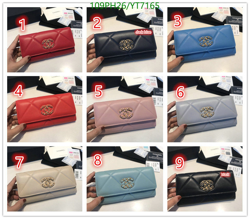 Chanel Bags -(Mirror)-Wallet-,Code: YT7165,$: 109USD