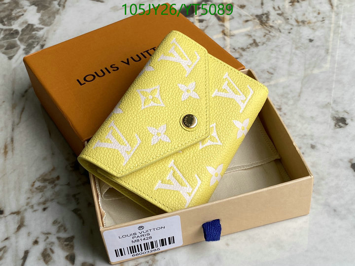 LV Bags-(Mirror)-Wallet-,Code: YT5089,$: 105USD