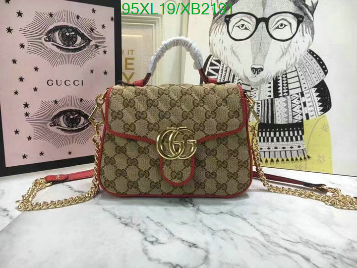 Gucci Bag-(4A)-Diagonal-,Code: XB2191,$: 95USD