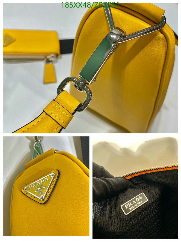 Prada Bag-(Mirror)-Triangle,Code: ZB7091,$: 185USD