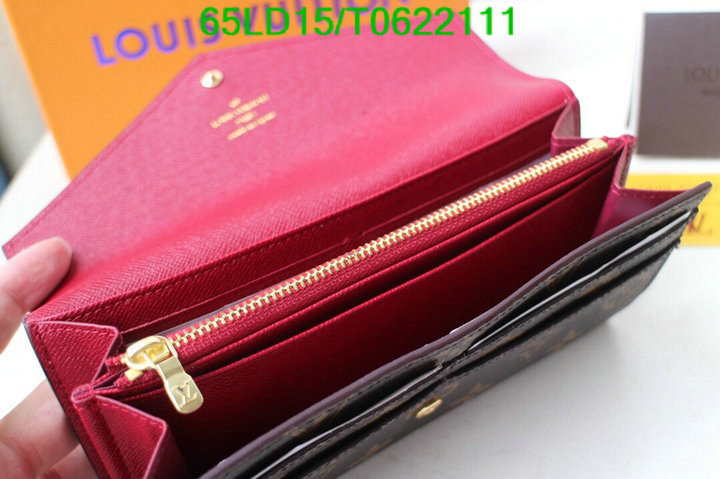 LV Bags-(Mirror)-Wallet-,Code: T0622111,$: 65USD