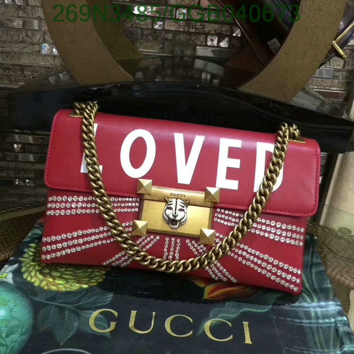 Gucci Bag-(Mirror)-Diagonal-,Code:GGB040673,$: 269USD