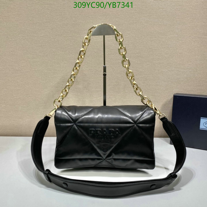 Prada Bag-(Mirror)-Diagonal-,Code: YB7341,$: 309USD