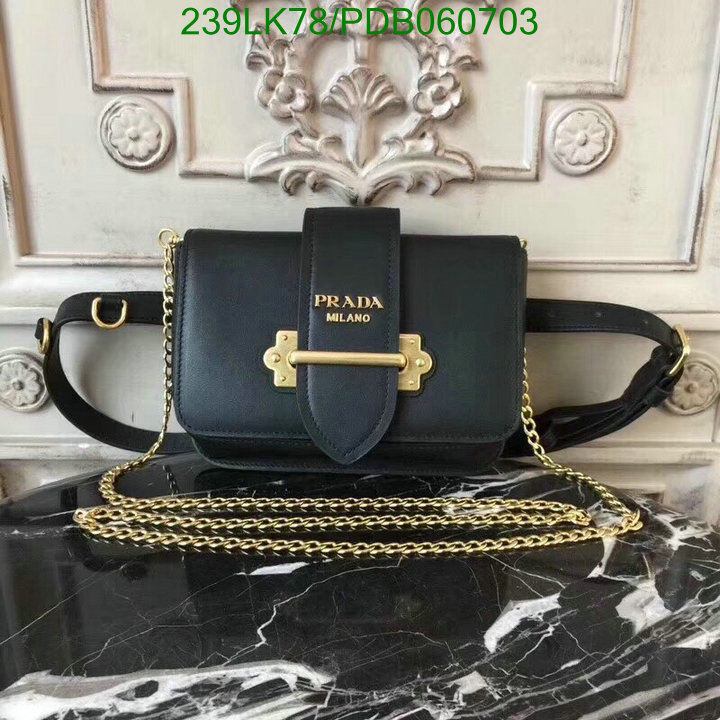 Prada Bag-(Mirror)-Diagonal-,Code: PDB060703,$: 239USD