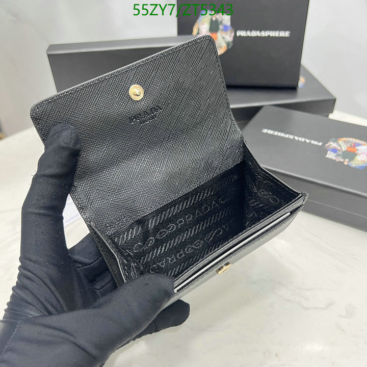 Prada Bag-(4A)-Wallet-,Code: ZT5343,$: 55USD