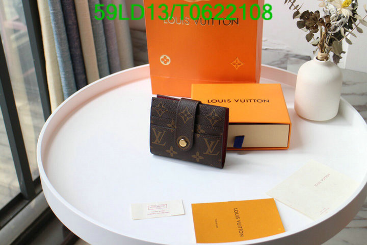 LV Bags-(Mirror)-Wallet-,Code: T0622108,$: 59USD