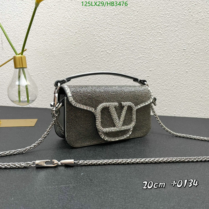 Valentino Bag-(4A)-LOC-V Logo ,Code: HB3476,$: 125USD