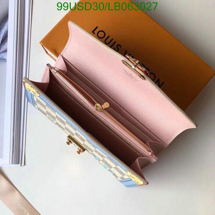 LV Bags-(Mirror)-Wallet-,Code: LB063027,$: 99USD