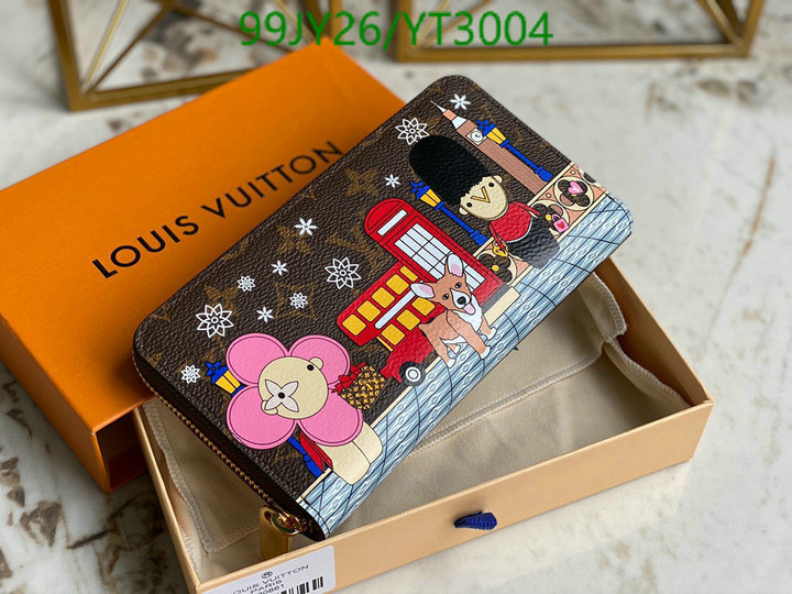 LV Bags-(Mirror)-Wallet-,Code: YT3004,$: 99USD