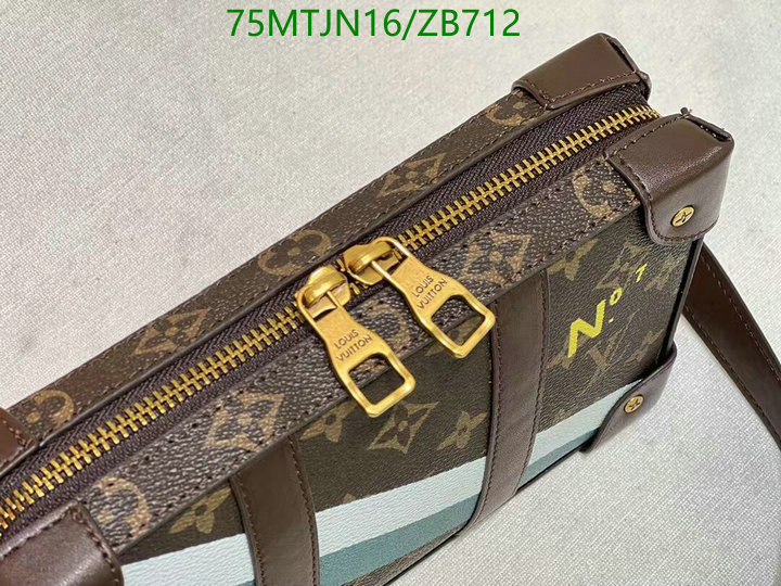 LV Bags-(4A)-Petite Malle-,Code: ZB712,$: 75USD