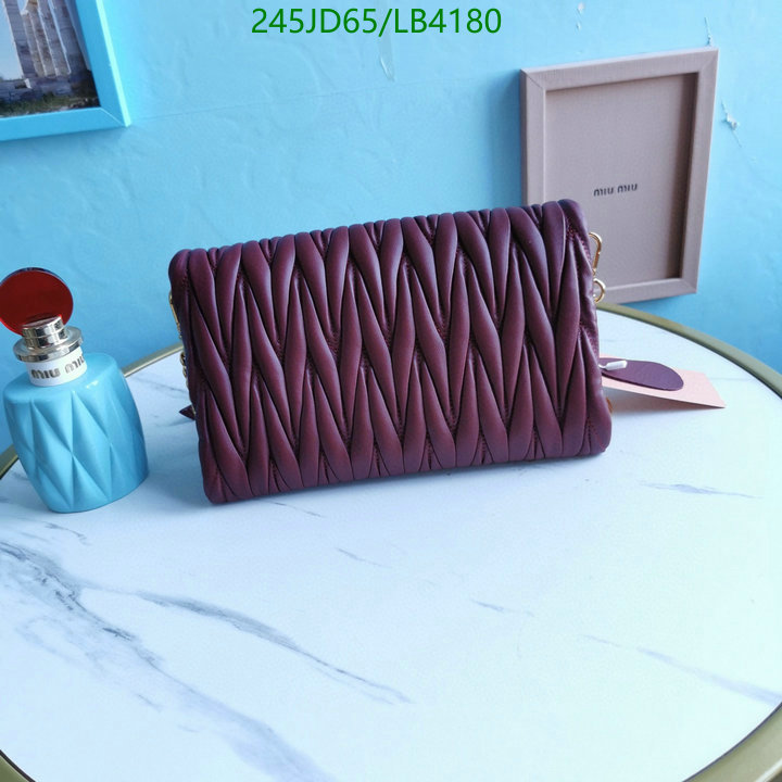 Miu Miu Bag-(Mirror)-Diagonal-,Code: LB4180,$: 245USD