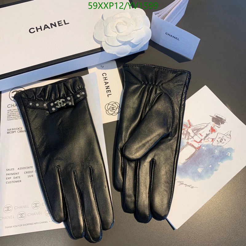 Gloves-Chanel, Code: YV1599,$: 59USD