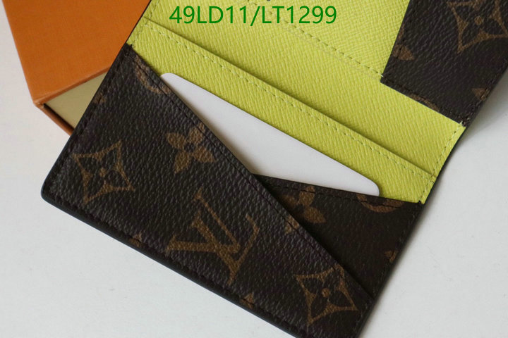 LV Bags-(Mirror)-Wallet-,Code: LT1299,$: 49USD