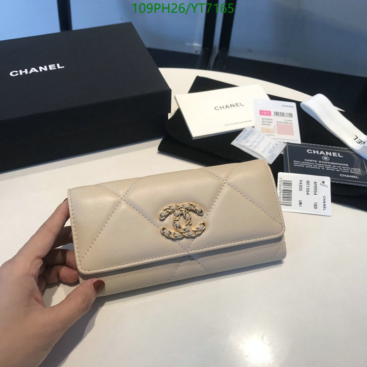 Chanel Bags -(Mirror)-Wallet-,Code: YT7165,$: 109USD