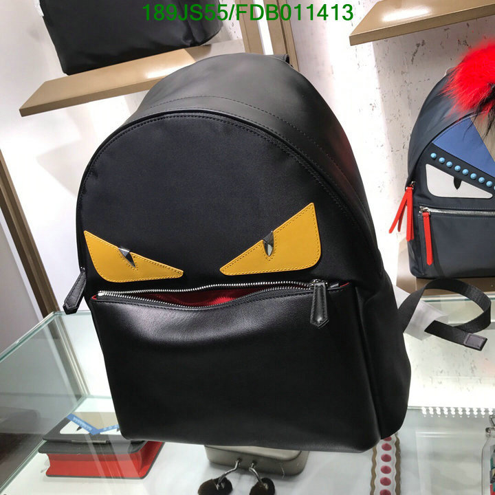 Fendi Bag-(Mirror)-Backpack-,Code: FDB011413,$: 189USD