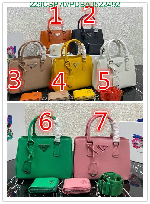 Prada Bag-(Mirror)-Handbag-,Code: PDBA0522492,$: 229USD