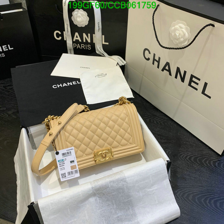 Chanel Bags -(Mirror)-Le Boy,Code: CCB061759,$: 199USD