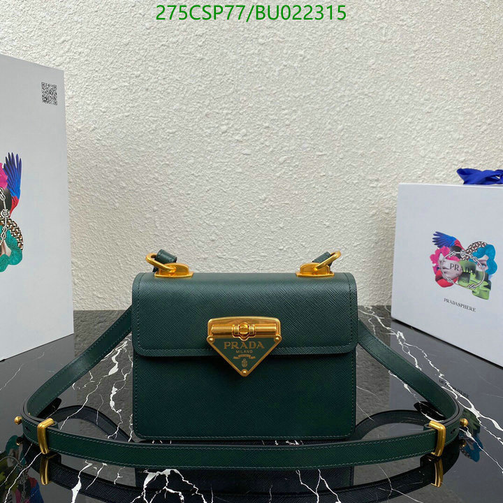 Prada Bag-(Mirror)-Diagonal-,Code: BU022315,$: 275USD