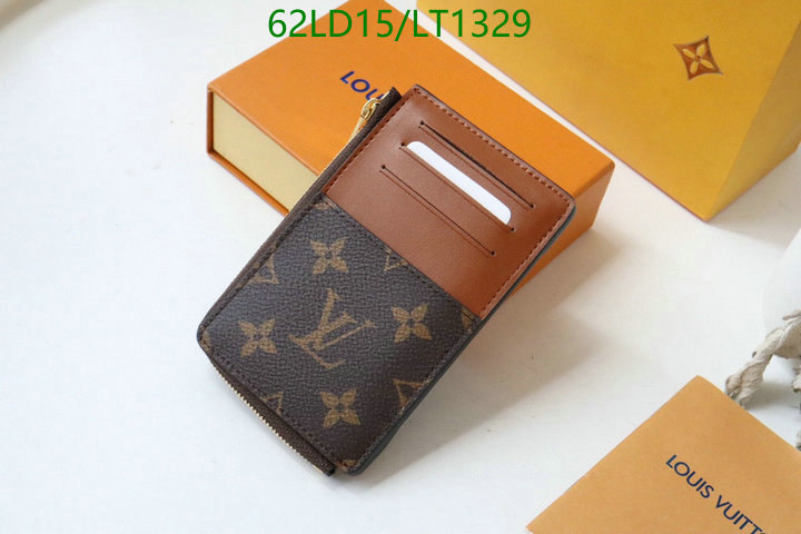 LV Bags-(Mirror)-Wallet-,Code: LT1329,$: 62USD