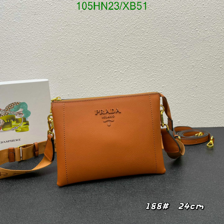 Prada Bag-(4A)-Diagonal-,Code: XB51,$: 105USD
